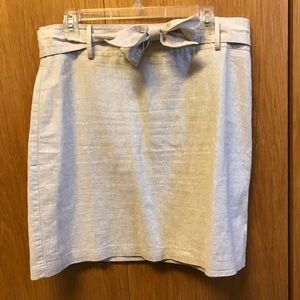 Glittery beige Loft skirt